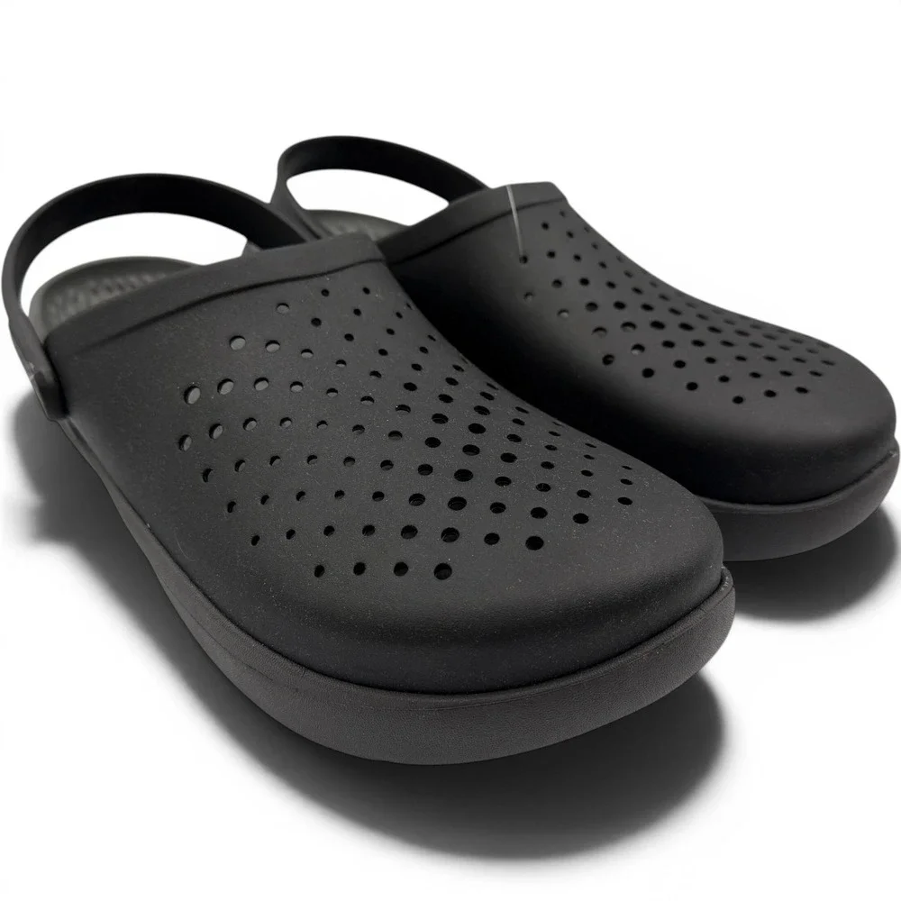 Crocs Inmotion Clog Men 12 Black LiteRide Comfort Sandal 209964-001 **NEW**